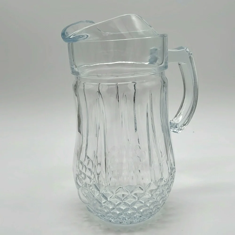 Gibson Home Brunson Glass Pitcher - Diamond Pattern